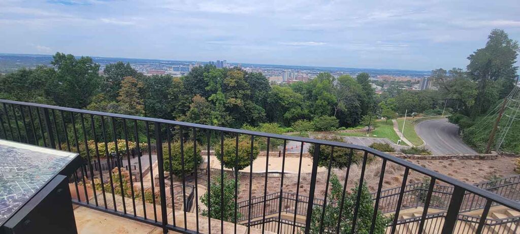 Birmingham view from Vulcan Park